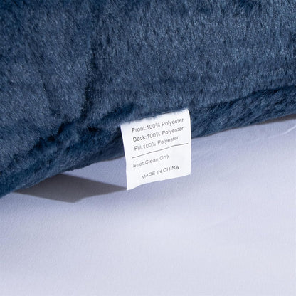 A Nice Night Ivory Reading Pillow, 18.5" Bed Wedge Pillows with Arms | Back Support For Sitting,Faux Fur Backrest Pillow For Adult Children, Supports Reading,Gaming & Relaxing in Bed,Couch,Floor