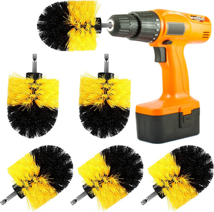 Drill Brush Nylon Drill Brush Attachment Electric Power Scrubber Scrub Attachment Multi Purpose Cleaning Supplies for Bathroom Surfaces Tub Grout Shower Kitchen Tile Auto Car