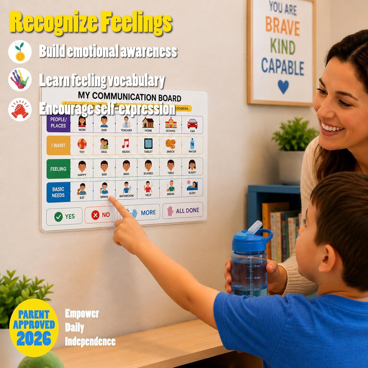 Morning Routine Chart for Kids – Step-by-Step Visual Schedule (9x12 Laminated) | Self-Care Educational Chart for Children, Special Needs & Autism – Morning Routine Support – English