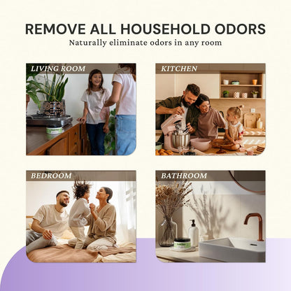Fresh Wave Original Odor Eliminator Gel 3-Pk 7 oz - Air Freshener for Home | Plant-based essential oils. Lasts 15-30 days per jar. No plug-in needed. Pet-safe, closet and bathroom deoderizer.