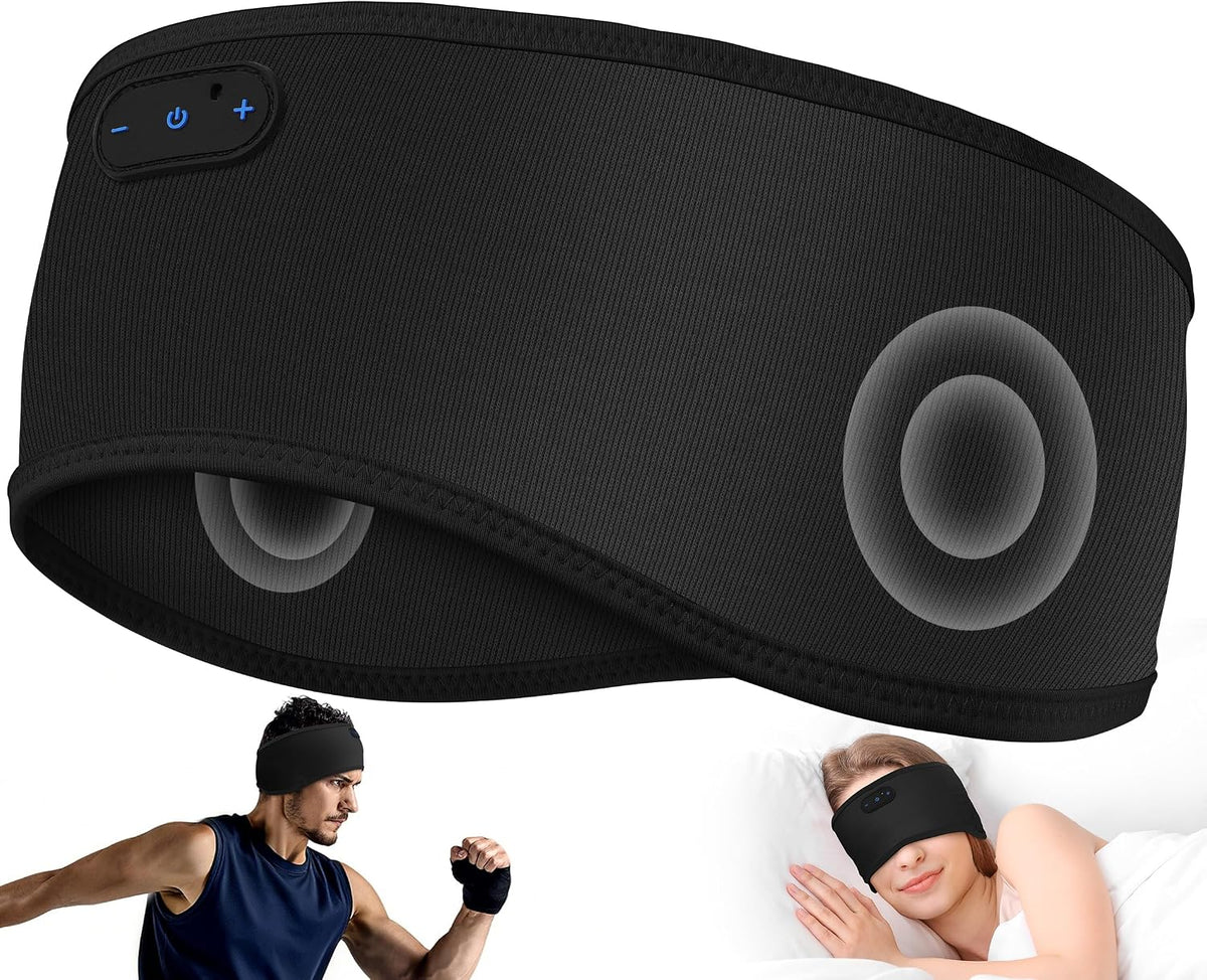 MUSICOZY Sleep Headphones Bamboo Bluetooth Headband for Side Sleepers