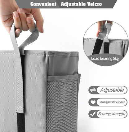 Bseash Bunk Bed Organizer, Bedside Caddy Hanging Bed Organizer Storage Bag 8 Pockets, for College Dorm Rooms Bed, Hospital Bed, Baby Bed Rails, 600D Oxford Cloth