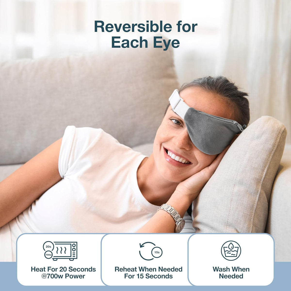 MyHalos Heated Eye Compress, Warm Compress for Dry Eyes, Blepharitis & MGD