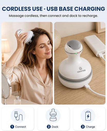 COMFIER Scalp Massager for Hair Growth, Electric Head Massager, Tangle-Free