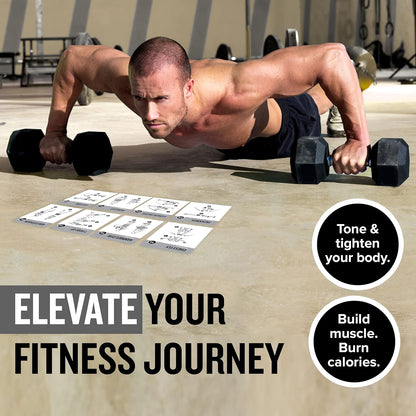 NewMe Fitness Stretching Workout Cards, Fitness Deck for Women and Men