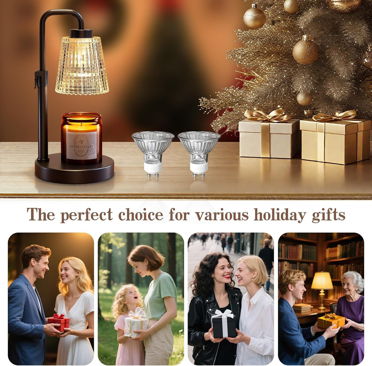 hyrion Candle Warmer Lamp with Timer, Gifts Adjustable Height Candle Lamp