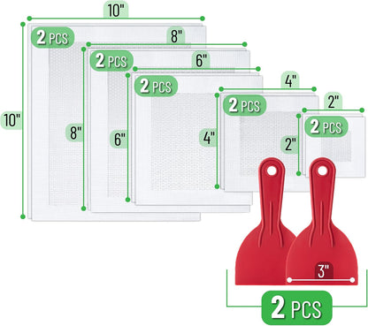Bates- Drywall Repair Kit, 16 pcs, Aluminum Wall Repair Patch Kit | for Wall Hole Repair, Sanding and Patching