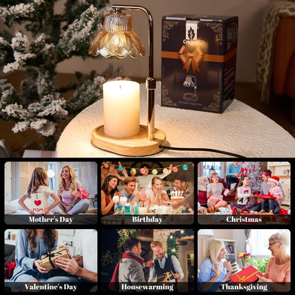 Candle Warmer Lamp with Timer,Birthday Gifes for Women and House Warming