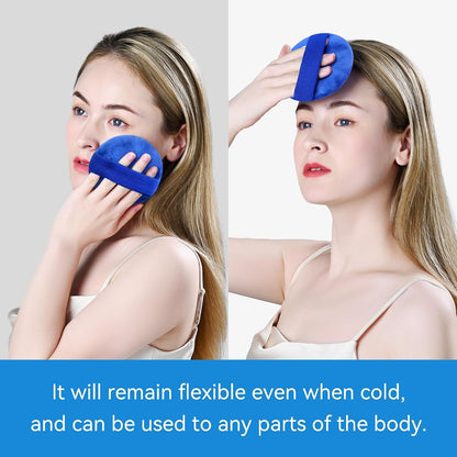 samply Small Gel Ice Packs, 5 Mini Reusable Cold Packs with 2 Covers