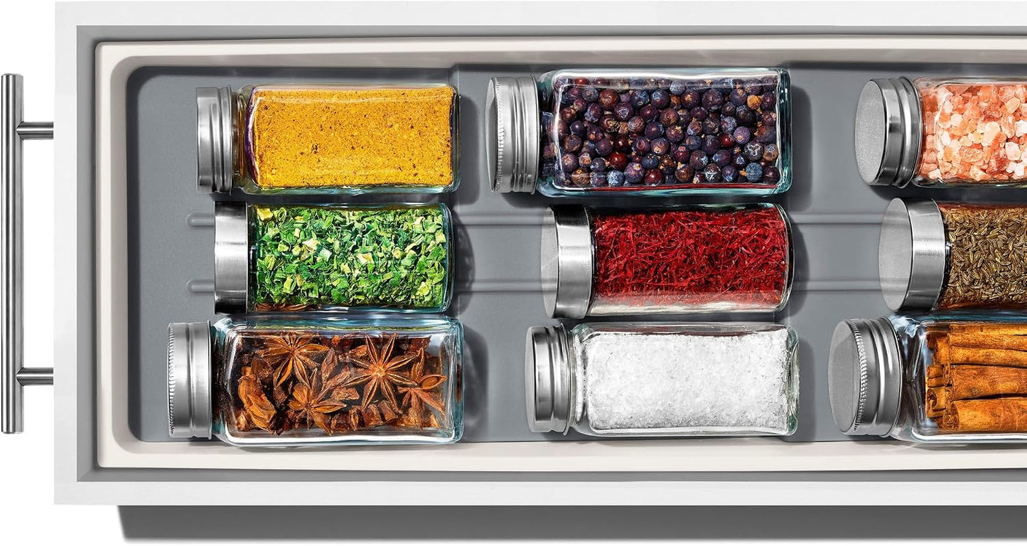 OXO Good Grips Kitchen, Compact Spice Drawer Organizer, White