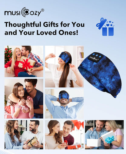 MUSICOZY Sleep Headphones Tie-Dye Bluetooth Headband Headphone for Sleeping