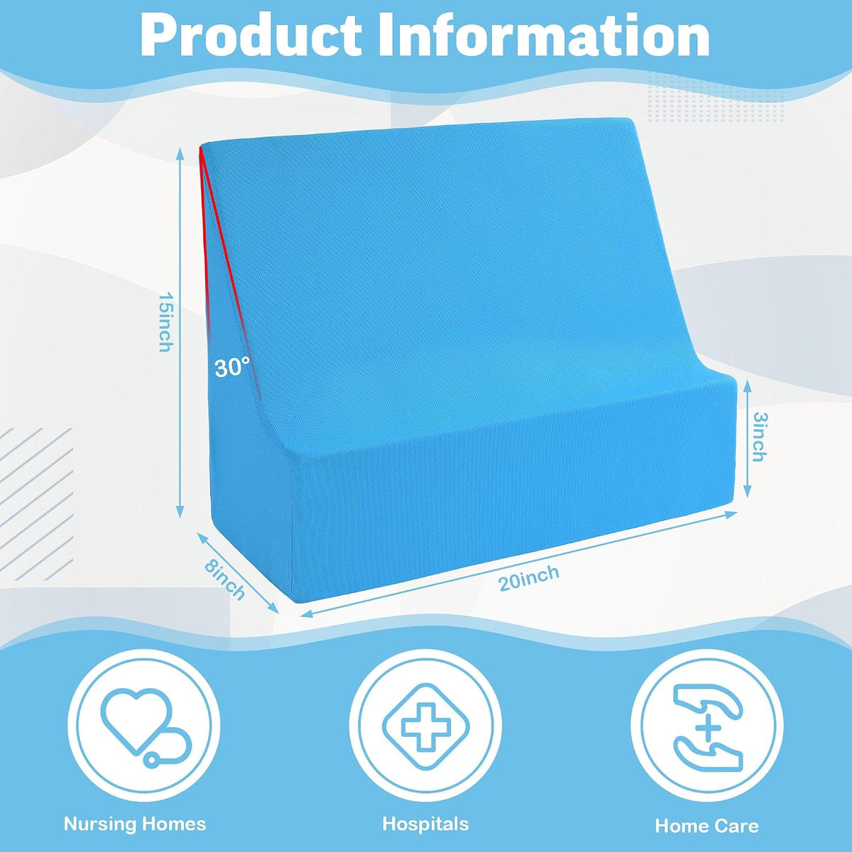 ROYALAY Blanket Lifters for Foot of Bed, Foot Tent Blanket Support Holder for Surgery Recovery, Foot Block Pillow Cradle Tent Sleep Support Supplies for Foot, Ankle, Leg, Knee, Toes Pain(S)