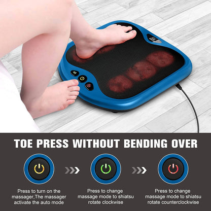 Snailax Shiatsu Foot Massager with Heat, Foot Warmer with Removable Cover