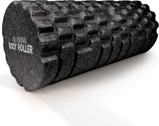The Original Body Roller High Density Foam Roller for Exercise & Recovery | Firm, Patented Texture is ideal for pre- and post- workout massages, Trigger Point Relief, Physical Therapy, and Back Pain