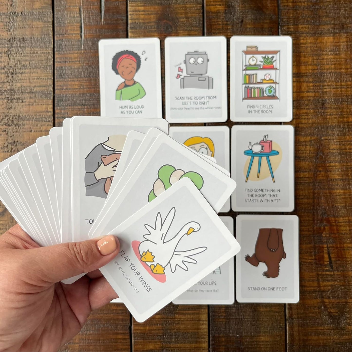 Mindful Grounding Card Deck – Trauma-Sensitive Card Deck Resource for Therapists, Educators, and Parents – Guided Somatic & Mindfulness Activities for Emotional Regulation