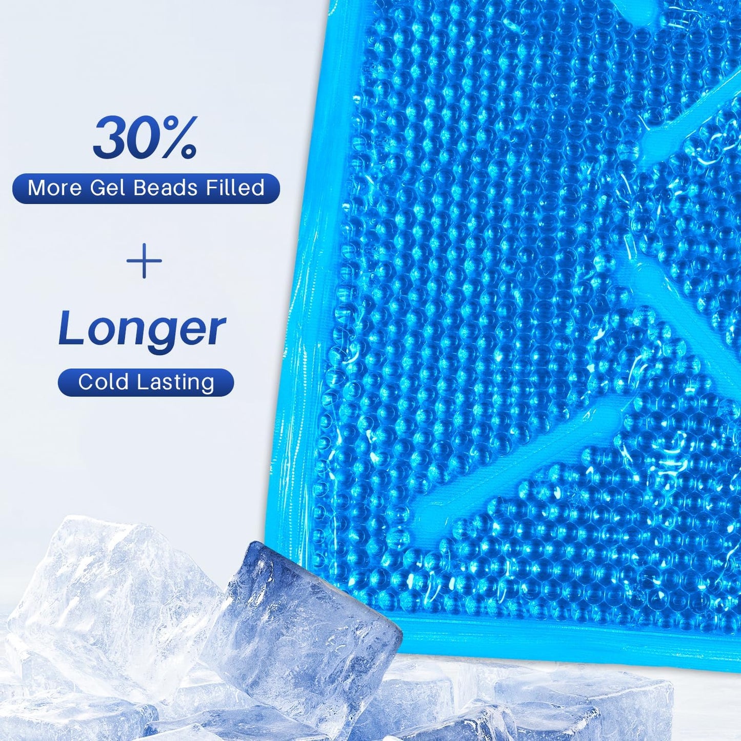 Knee Ice Pack Wrap for Pain Relief Reusable Gel Ice Wrap for Leg Injuries Swelling Knee Replacement Post-Surgery Recovery Adjustable Cold Compression Therapy Wrap for Arthritis