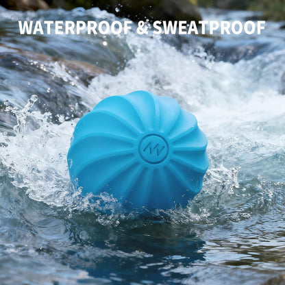 2.3" Mini Vibrating Massage Ball, 10-Speed Vibrating Foam Roller, Lacrosse Ball Massage Ball Therapy for Relieving Muscle Tension & Soreness, Vibrating Massage Roller for Plantar Fasciitis(Purple)