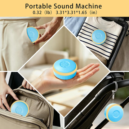 White Noise Sound Machine with Night Light for Sleep Baby Adults