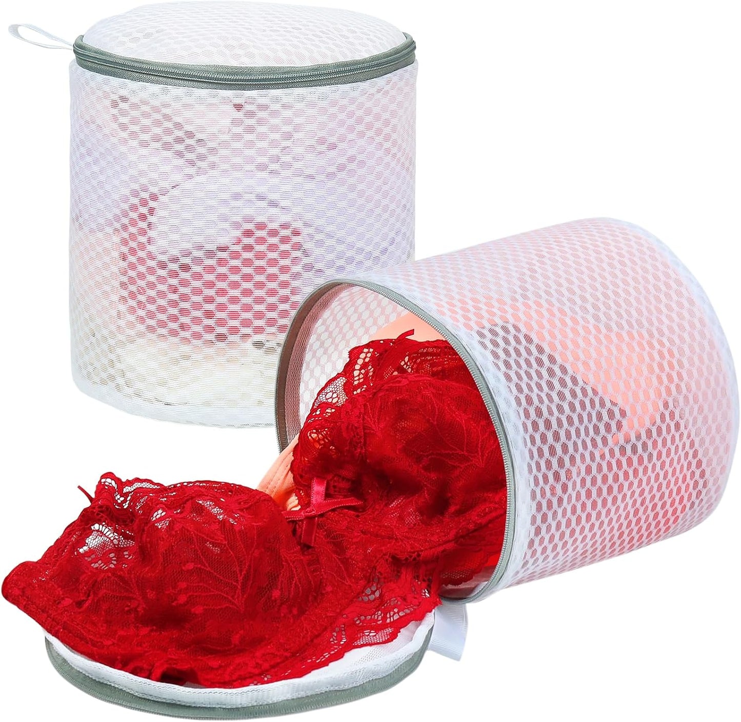 Vivifying Shoe Washing Machine Bag, 2 Pack Honeycomb Mesh Laundry Bag with Zipper for Sneakers, Running Shoes, Sock, Bras, Delicates and Toys