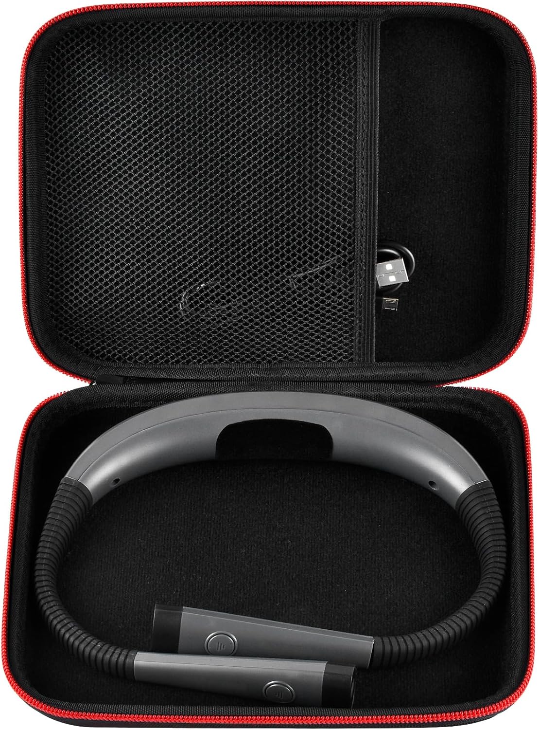 GWCASE Hard Carrying Case for Glocusent for Vekkia LED Neck Reading Lights | Shock-Resistant EVA Shell, Mesh Pocket for Cable, Keep Small Gear Neat for Bedtime Reading, Crochet, Travel, Pink , Box Only