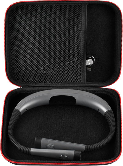 GWCASE Hard Carrying Case for Glocusent for Vekkia LED Neck Reading Lights | Shock-Resistant EVA Shell, Mesh Pocket for Cable, Keep Small Gear Neat for Bedtime Reading, Crochet, Travel, Pink , Box Only