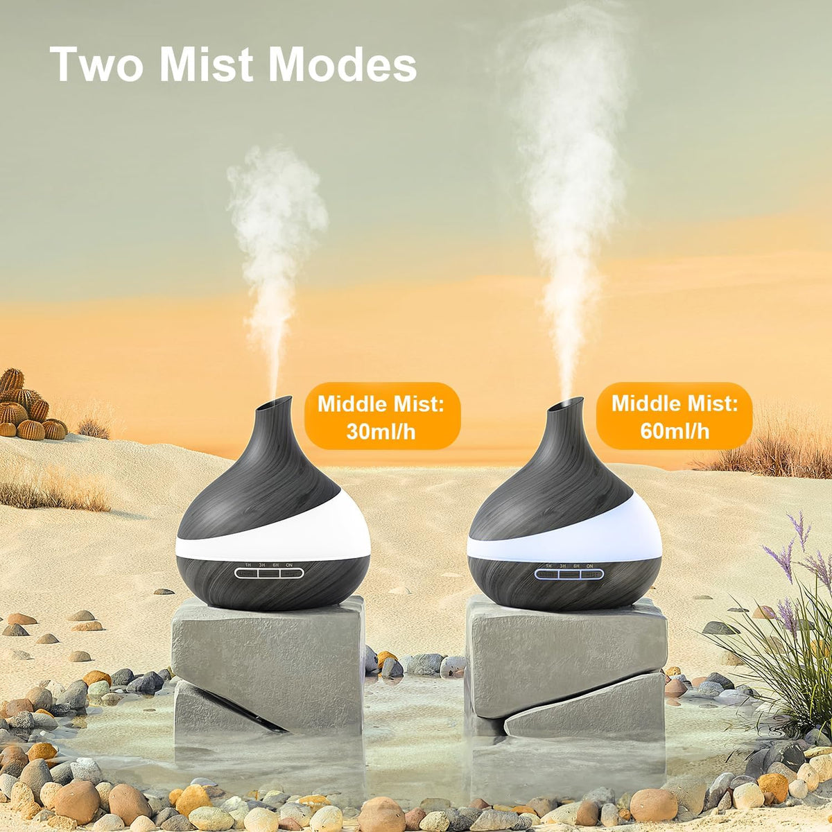 Essential Oil Diffuser for Women: 500ml with 14 Color LED