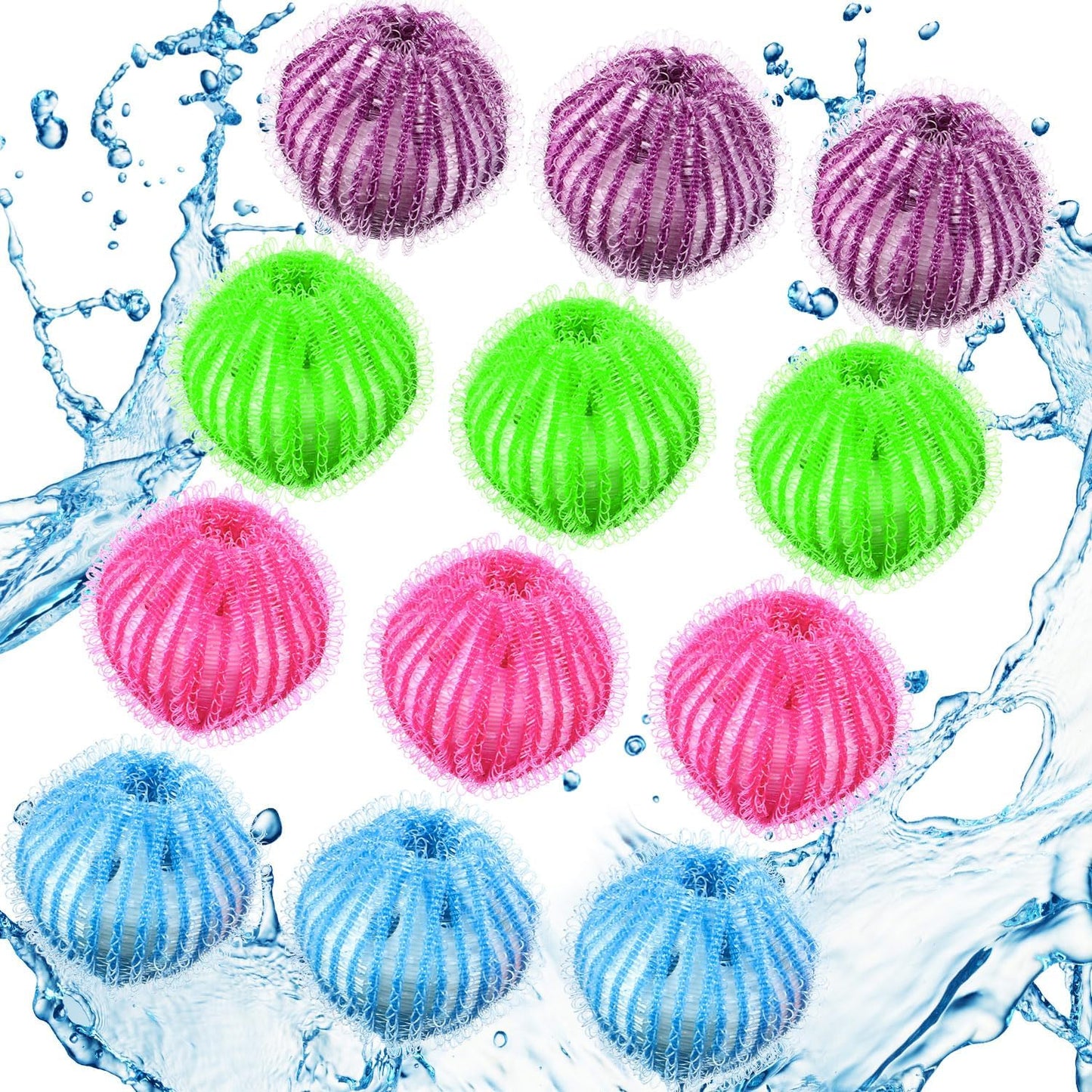 Blulu 18 Pieces Pet Hair Remover for Laundry, Classic Color | Reusable Washing Machine Hair Catcher Pet Dog Cat Fur Catcher Lint Remover from Laundry