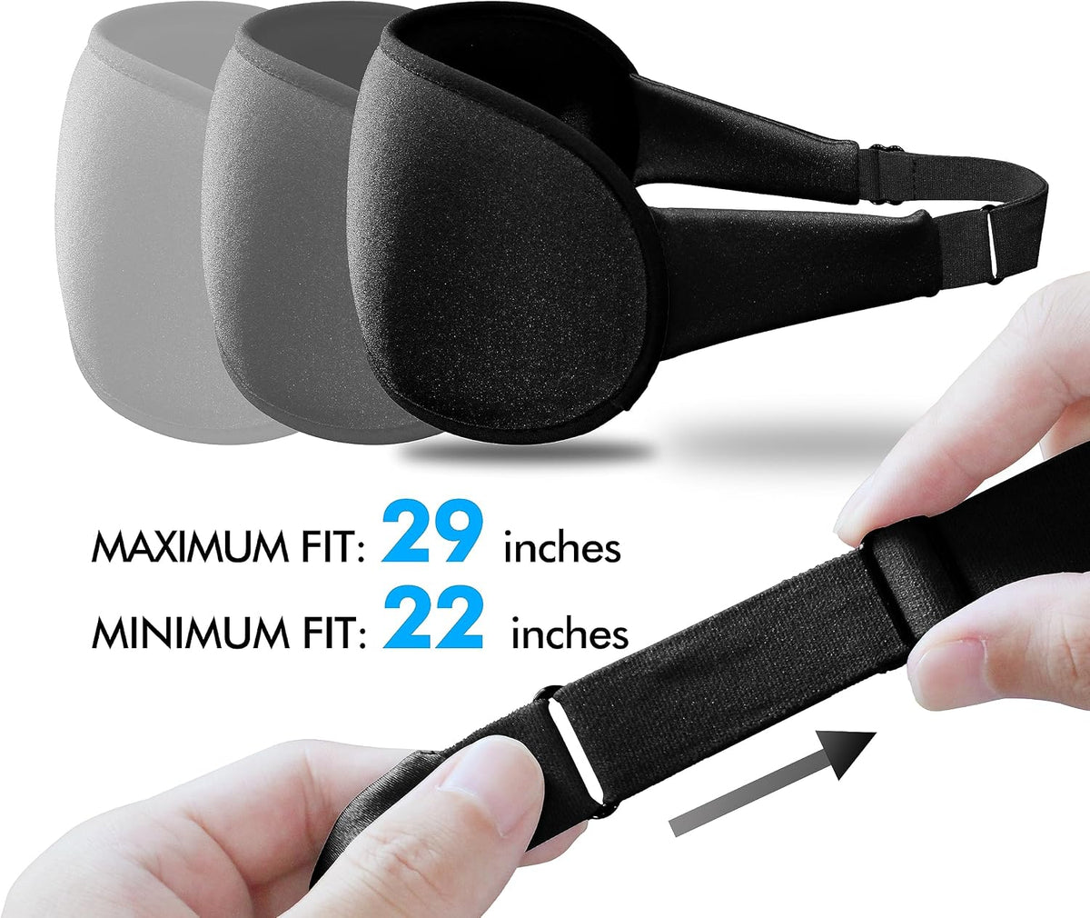 3D Weighted Eye Mask for Lash Extensions, Eye Covers for Sleep
