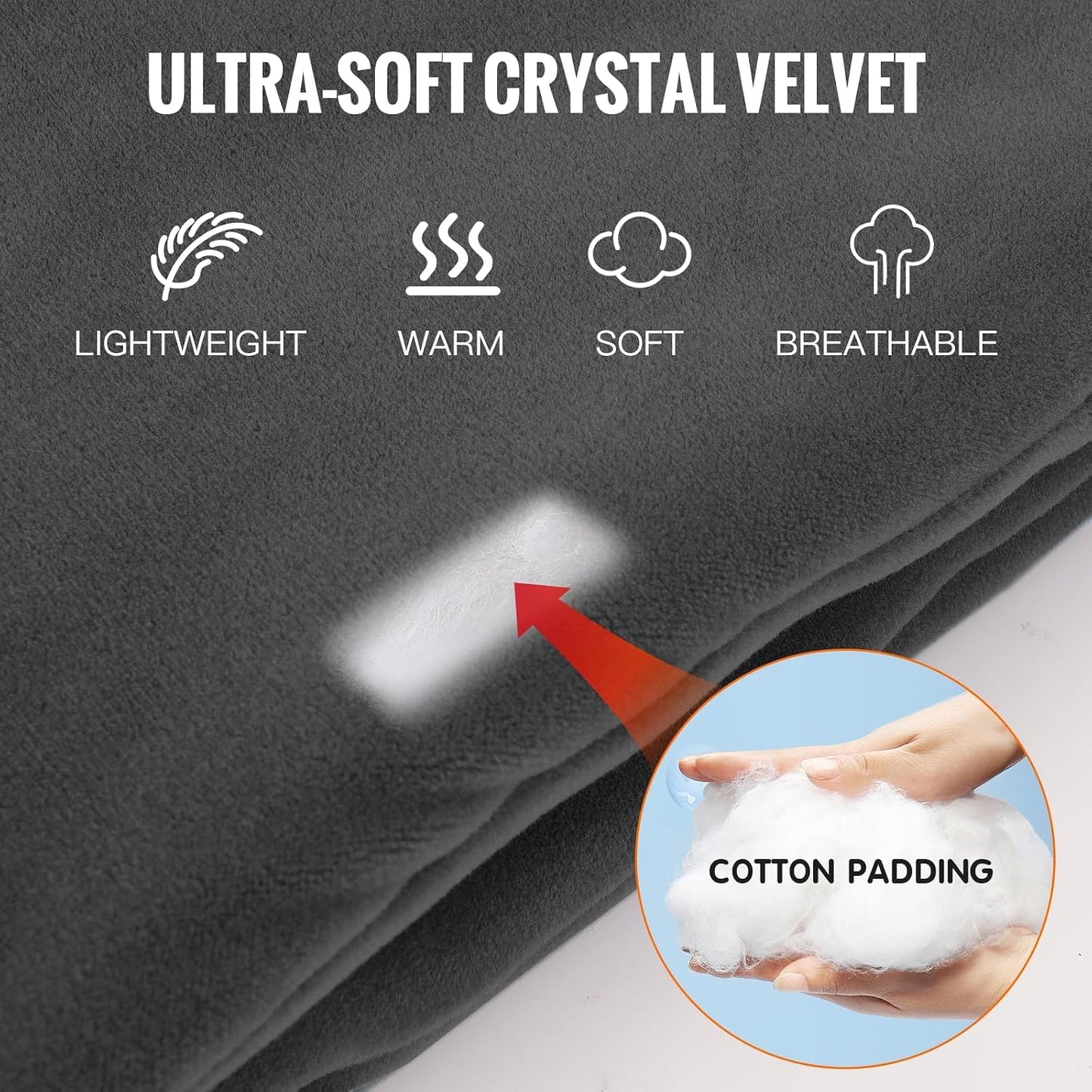 Girasol Heated Neck Wrap Heated Scarf for Neck Pain Relief, Neck Heating Pad with 5000mAh Power Bank, Cordless Thermal Neck Brace Electric Heated Neck Warmer with 3 Heating Levels (Purple)
