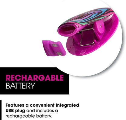 French Bull USB Rechargeable Clip On Book Light – Pink – LED Reading Light with Clip for Books, eBooks, Reduced Glare, Portable, Lightweight - Integrated USB Plug, Rechargeable Battery Included