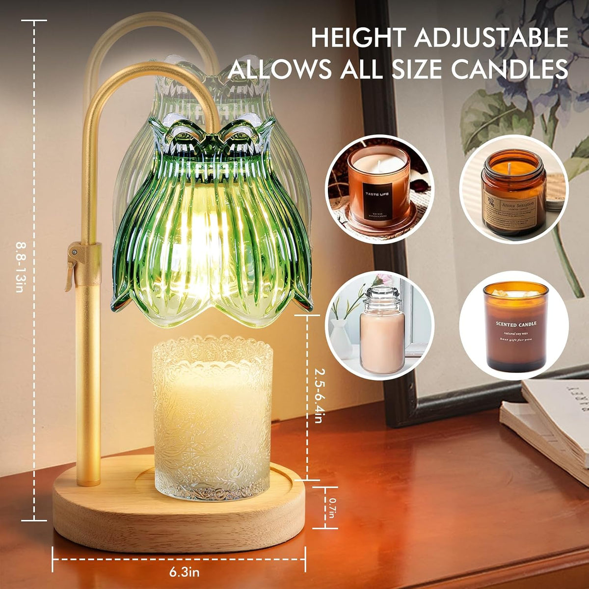 Candle Warmer Lamp with Timer,Birthday Gifts for Women