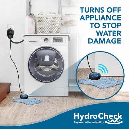 Water Sensor Alarm, Smart Water Leak Detector for Home & Basements | Made in THE USA | Automatic Flood Detectors and Water Alarm, Pure Water Capable (WaterWatcher)