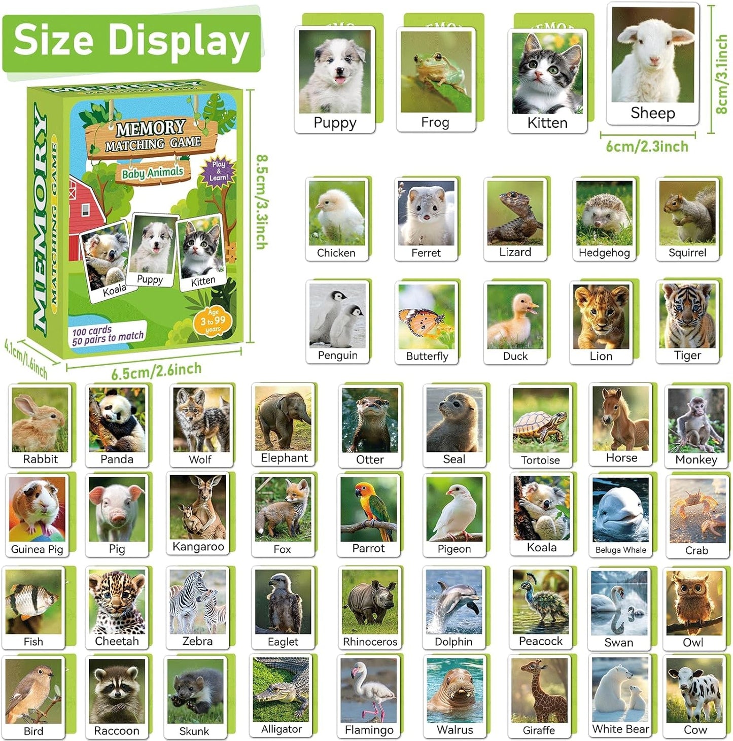 gisgfim 100 PCS Memory Matching Game Famous Paintings Concentration Memory Card for Adults Learning Educational Game A Fun & Fast Artworks Theme Matching Games