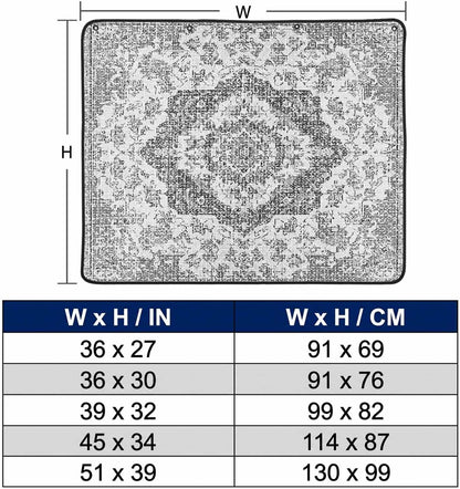 Magnetic Fireplace Cover Grey Medieval Flowers Fireplace Screen Decorative Retro Bohemian Pattern Insulation Fireplace Blocker Save Energy Fireplace Draft Stopper Covers for Living Room 39x32 Inch
