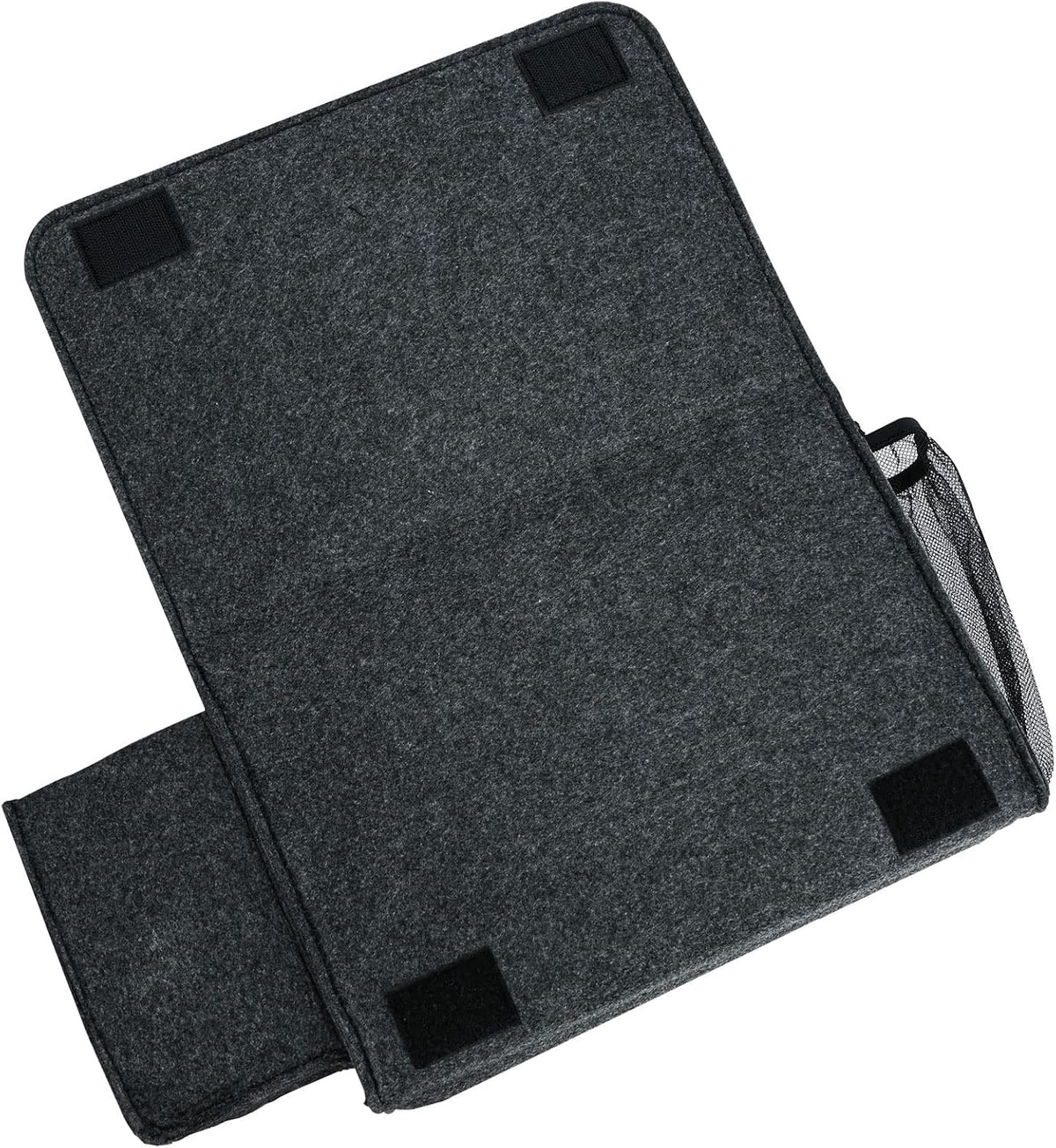 Zafit Bedside Caddy, Large Size Bedside Storage Organizer Bedside Organizer Caddy for Magazine Remotes Phone (13.4'' x 18.1'' Plus Size, Dark Grey)