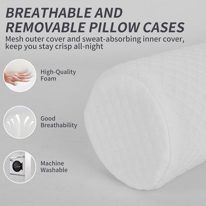 HJAHHSM Neck Roll Pillow | Memory Foam, Neck Support