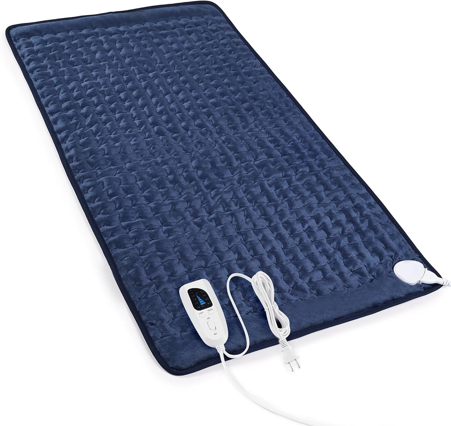 Heating Pad,Heated Blanket,Heating Pad for Back Neck,Grey,24x12 Inch | Electric Heating Pad,Dry/Moist Heat Heating Pads,Heating Pads for Shoulder,Abdomen,Heat Pad for Women Men,Birthday Gift