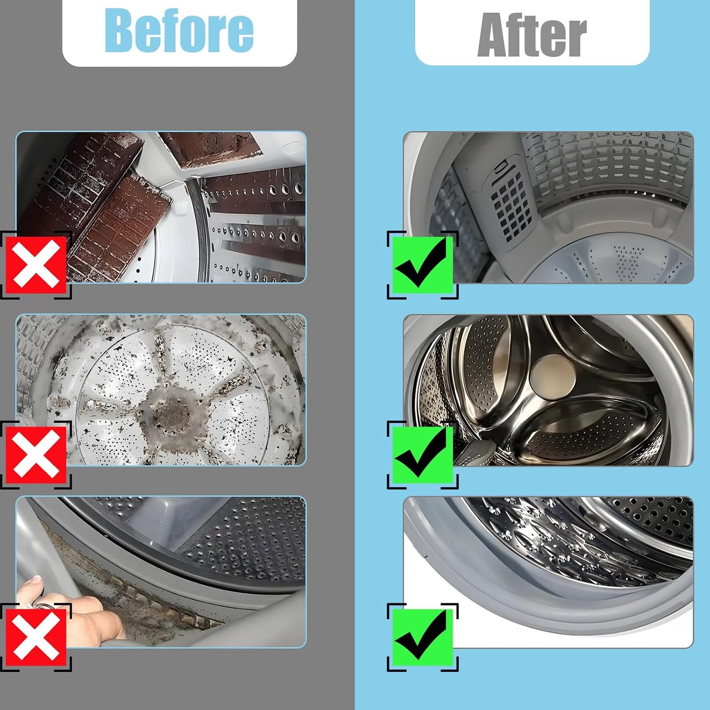 Washing Machine Cleaning Brush,Dryer Vent Cleaner Kit,Crevice Brush for Bathroom, Shower & Kitchen - Scrub Brushes with Long Handle,Household Cleaning Tools Tile, Bathtub, Sink, Grout Cleaning Brushes | Crevice Brush for Bathroom, Shower & Kitchen Scrub