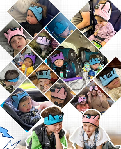 KIDSBAND Kids Bluetooth Headphones, Sleep Headband [Wireless & Wired Playback 2in1] Foldable Headphones for School/Travel/Tablet/Sleep
