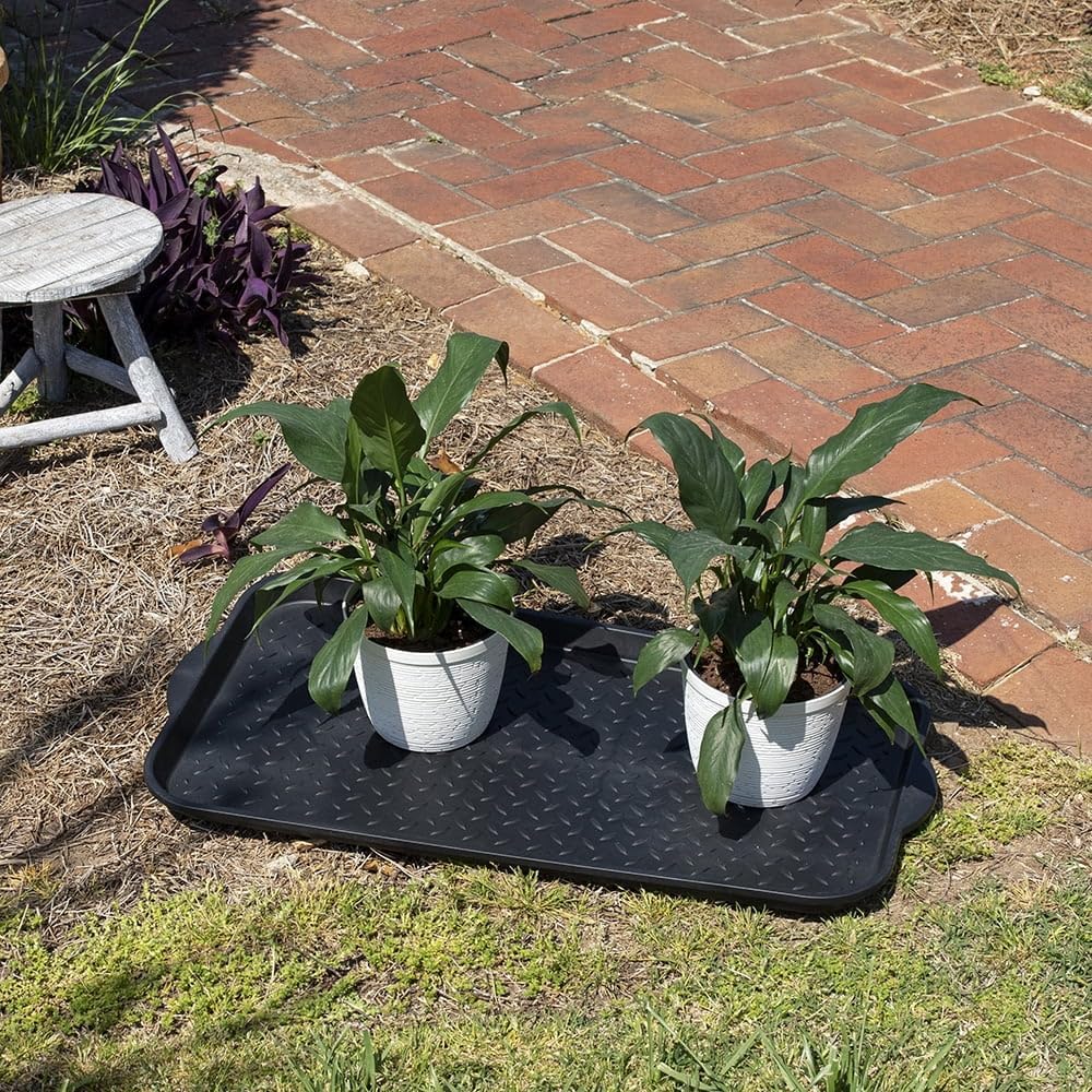 Boot Tray for Entryway Indoor, Heavy Duty Shoe Mat Tray | 15" x 29" Waterproof Shoes Trays with Raised Edge, Outdoor Multi-Purpose Mats for Boots, Garden, Pets