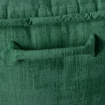 DIY Assembly Art Velvet Backrest Reading Bed Rest Pillow with Arms & Pockets, 18" H for Sitting in Bed Couch Sofa, Back Support Cushion with Removable Cover, 20"x18"x17", Aqua