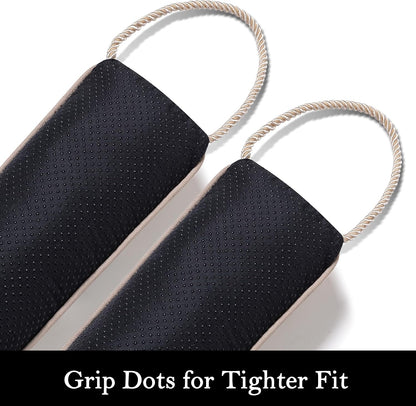 Door Draft Stopper with Removable Washable Cover, 38", Black | Weighted Gap Filler, Blocks Hot and Cold Air, All-Season Seal, Easy Install, Noise & Wind Blocker, Home Essentials