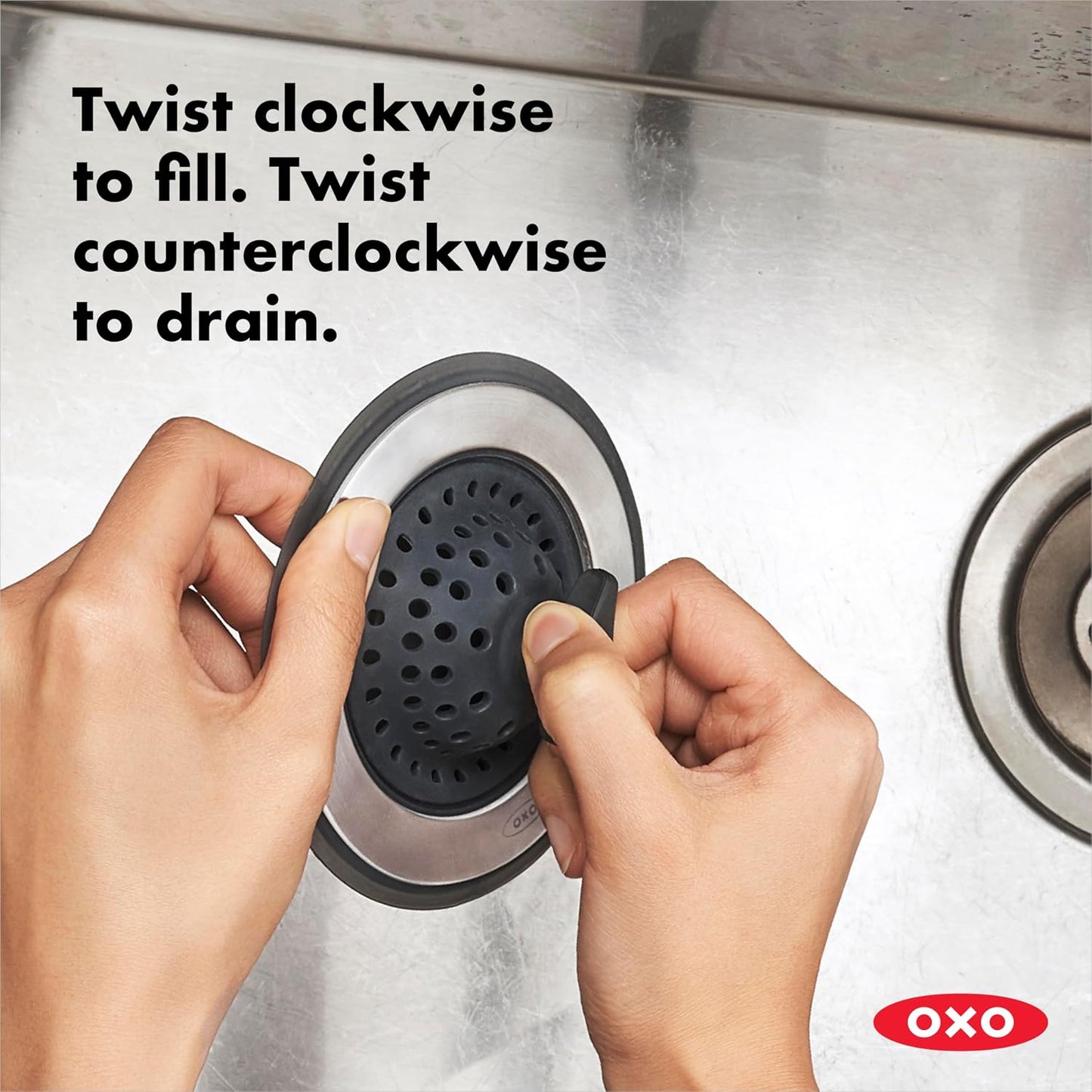 OXO Good Grips 2-in-1 Sink Strainer Stopper, Kitchen Sink Stopper | OXO Good Grips 2-in-1 Sink Strainer Stopper, Kitchen Sink Stopper