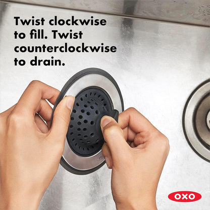 OXO Good Grips 2-in-1 Sink Strainer Stopper, Kitchen Sink Stopper | OXO Good Grips 2-in-1 Sink Strainer Stopper, Kitchen Sink Stopper