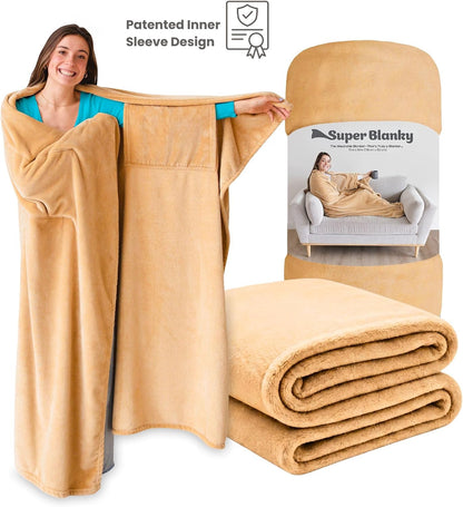Super Blanky Wearable Blankets for Women & Men, Dorm Room Essentials, Gift for Her, Gifts for Women, Wife Birthday Gift Ideas