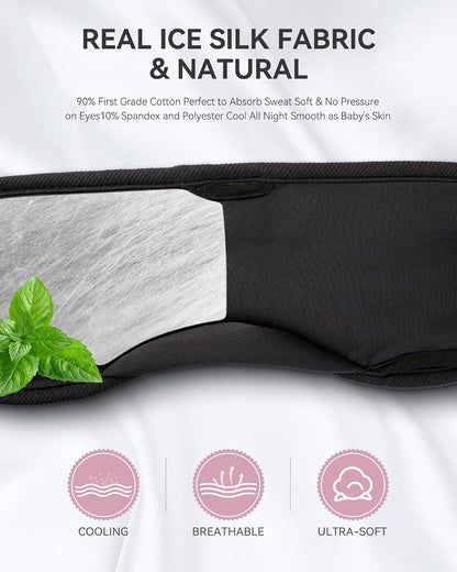 MUSICOZY Sleep Headphones Bluetooth 5.4 Sleep Mask with HD Sound