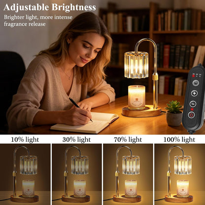 Lukasa Candle Warmer Lamp, with Timer Dimmer Adjustable Height, Home Decor, Room Decor, Wax Melt Warmer for Candles, Gifts for Mom, Gifts for Mother's Day, Birthday Gifts for Women