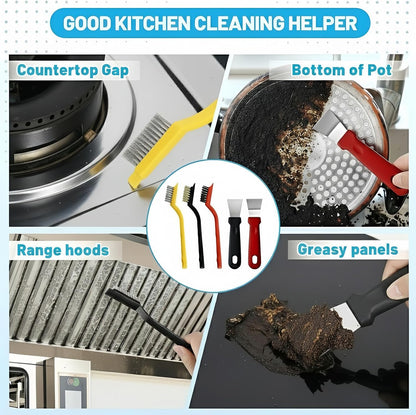 23Pcs Crevice Cleaning Brush Set, Hard Bristle Scrub Brushes Tools for Gaps | Deep Cleaning Window Groove Cleaning Brush, Grout Brush for Tile Lines, Sliding Door, Sill, Shutter, Bottle, Corner, Sink