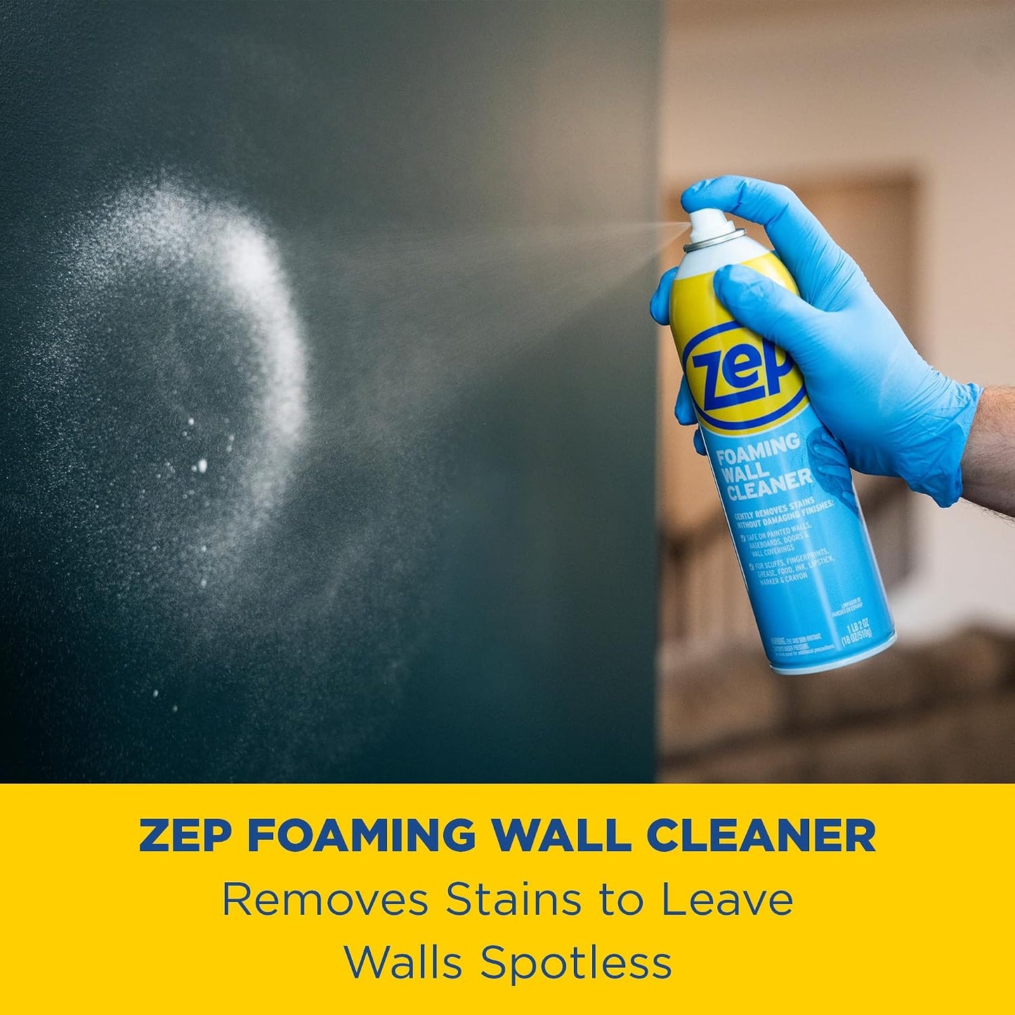 Zep Oven & Grill Cleaner 19oz & Zep Wall Cleaner 18oz - ECBD001 | Heavy-Duty Oven & Grill Cleaner and Foaming Wall Cleaner tackle baked-on grease, wall scuffs, and kitchen messes.