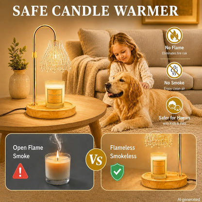 Modern Candle Warmer Lamp with Timer,Lamp Candle Warmer for Jar Candles